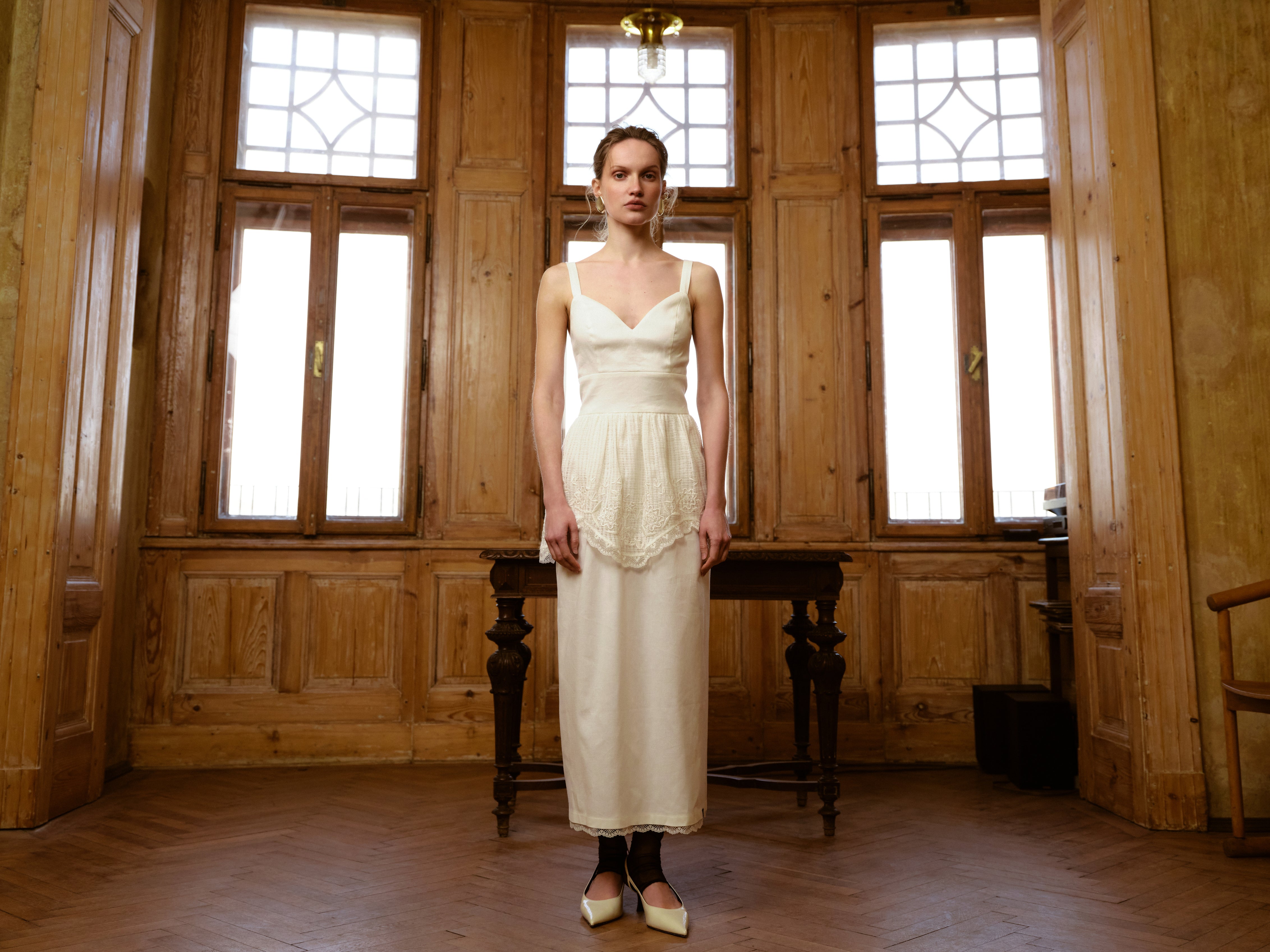 Сарафан «Дністровая» з білим лататтям